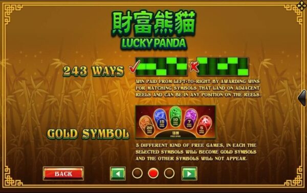 ฟีเจอร์พิเศษของเกมสล็อต XO Lucky Panda