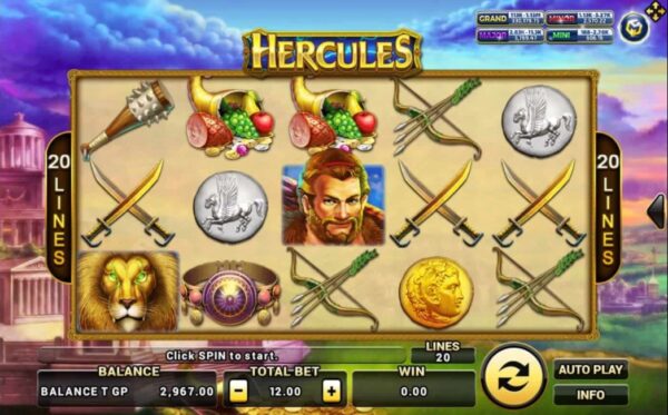 รีวิวเกมสล็อต XO Hercules